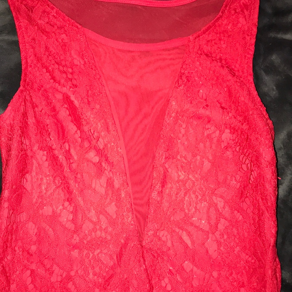 Red dress from Charlotte Russe
